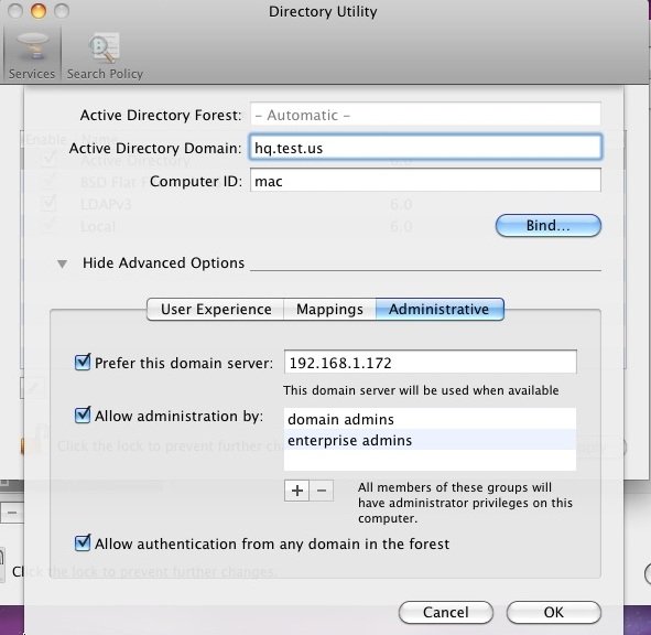 ÐÐ²Ð¾Ð´ Mac Ð² Ð´Ð¾Ð¼ÐµÐ½ Windows (Active Directory)