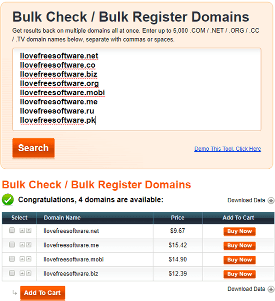 5 Free Bulk Domain Availability Checker Websites