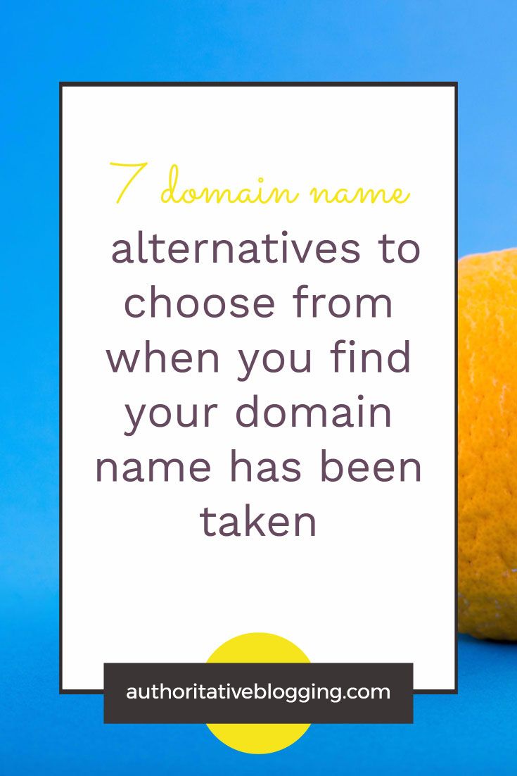 7 domain name alternatives to choose from when you find ...