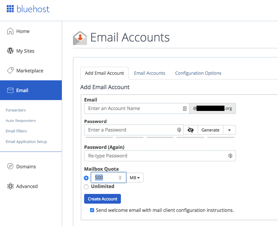 Â» How to Create Email Accounts for Your Domain Name