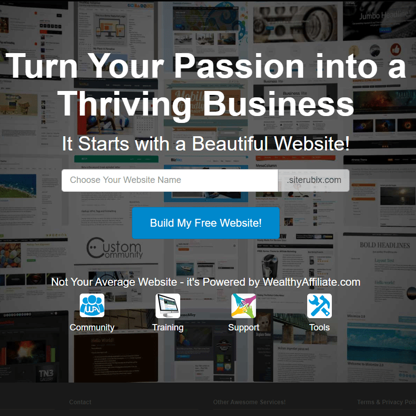 Absolutely Free WordPress website builder with free domain
