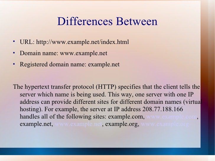 Basic Lecture on Domains and Webhosting