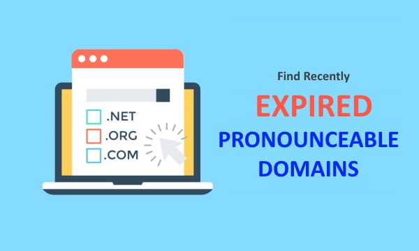 Browse Recently Expired Domains to Find Pronounceable Domain Names