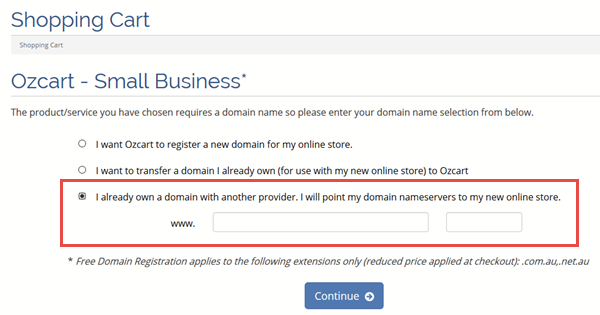 Can I use my own domain name?