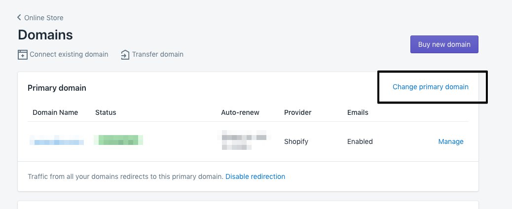 Connecting existing domain to Shopify