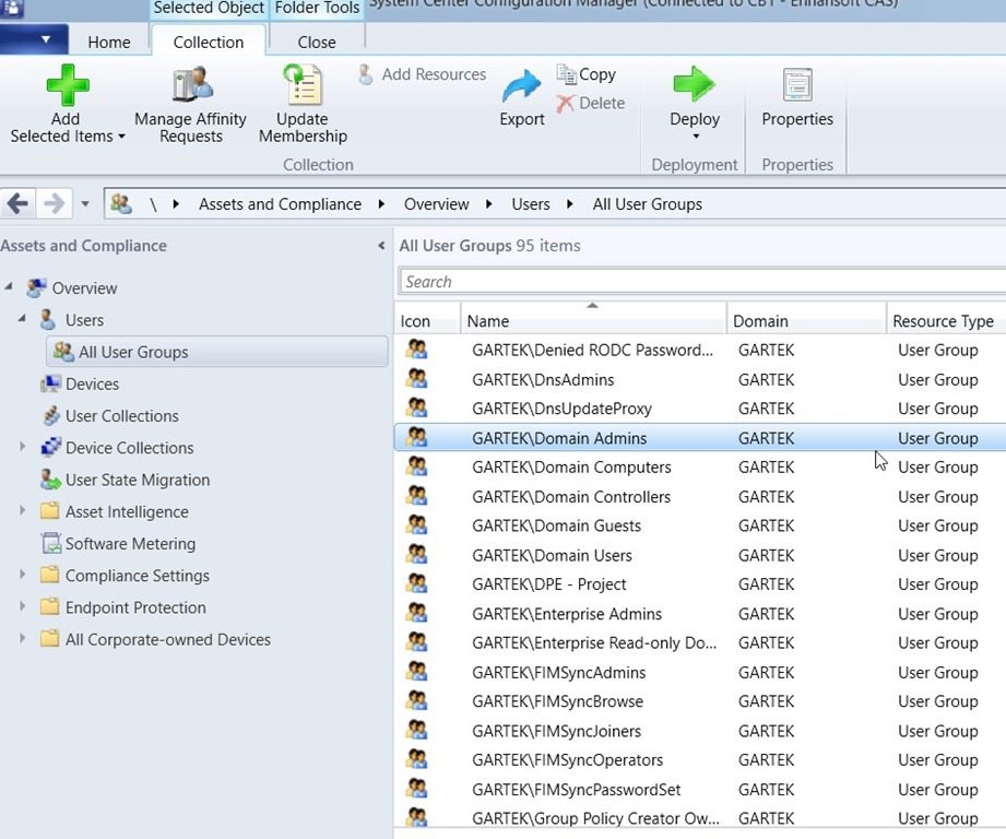 Determine Who Is within the Domain Admins Group Using ConfigMgr