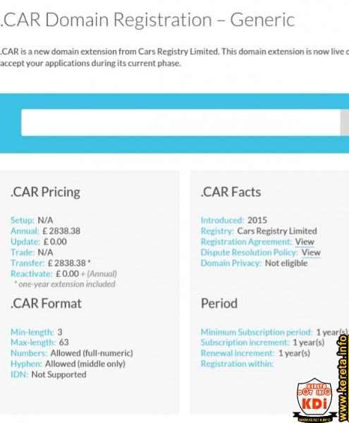DID YOU KNOW? .CAR DOMAIN NAME FOR AUTOMOTIVE AND CAR MANUFACTURER ...