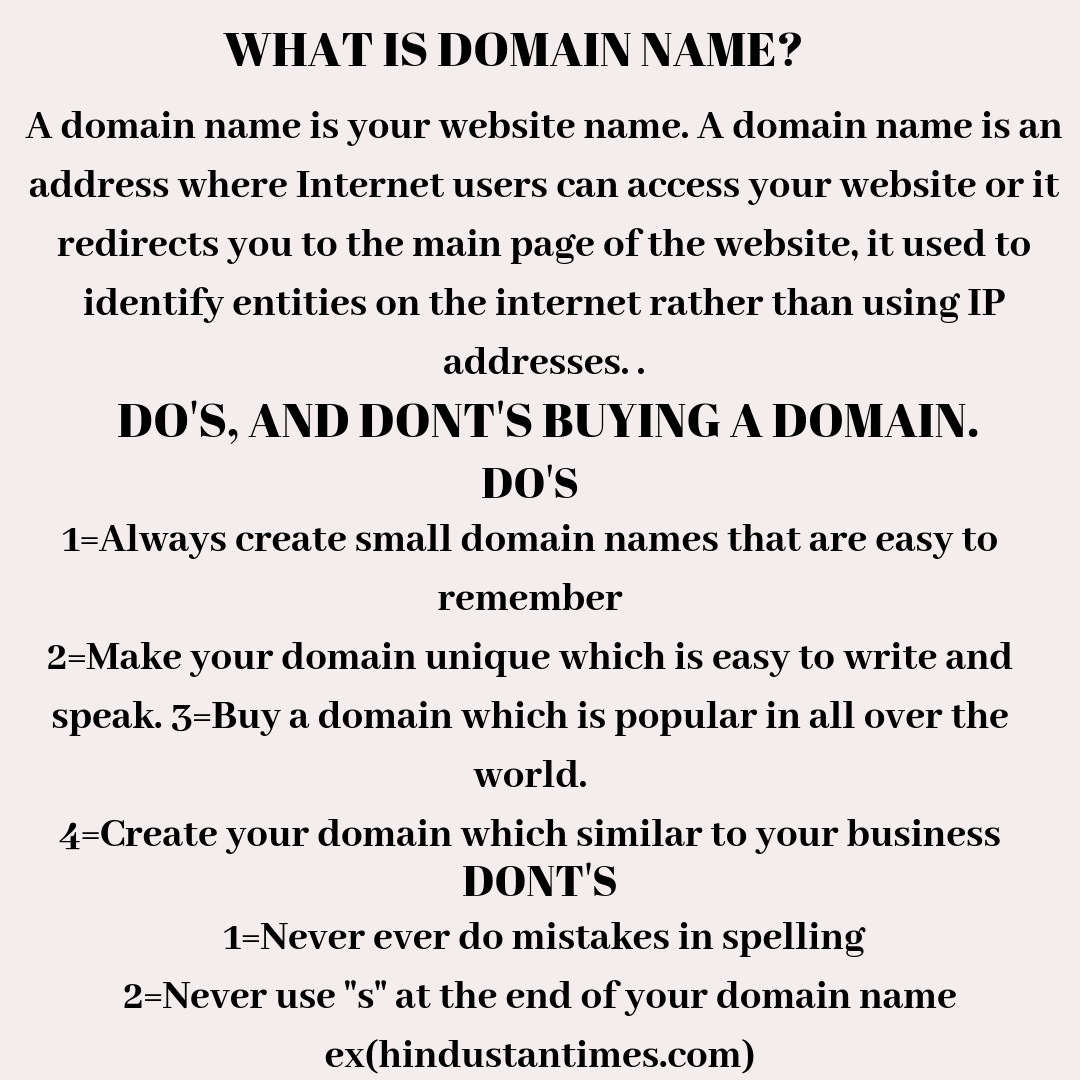 Difference Between Domain Name And Ip Address