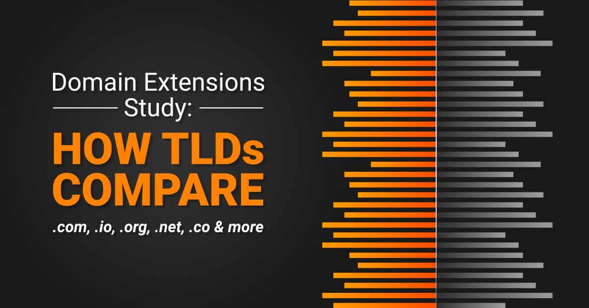 Domain Extensions: .com vs .org, .net, .io &  4 Other TLDs (Study)