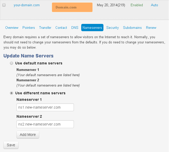 Domain Management: How To Update Nameservers