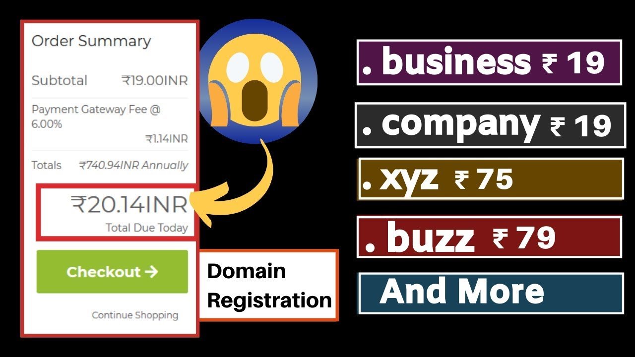 Domain Name at Rs. 19