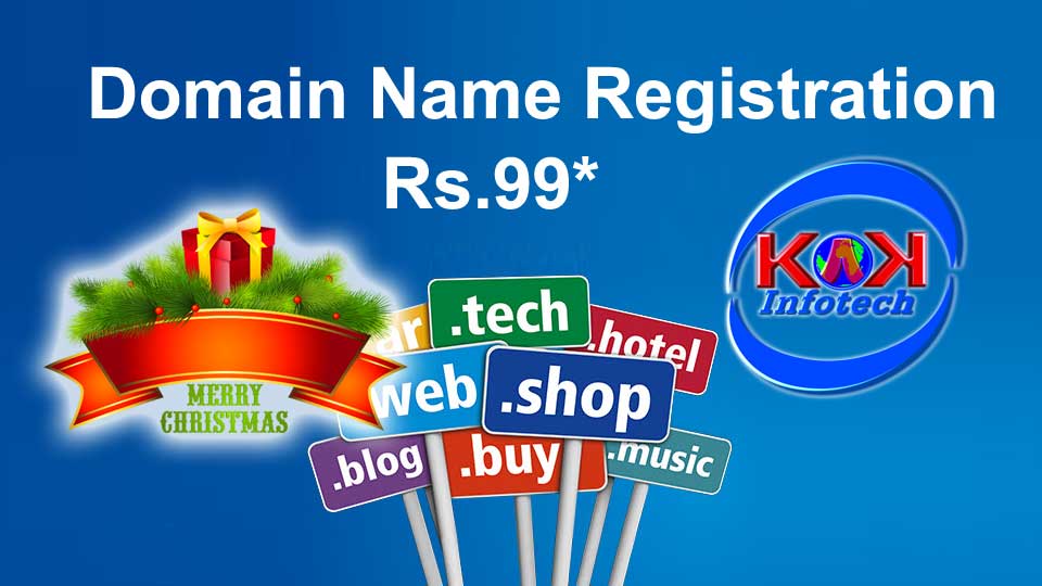 Domain Name Registration Season Sale Starts @ Rs.99
