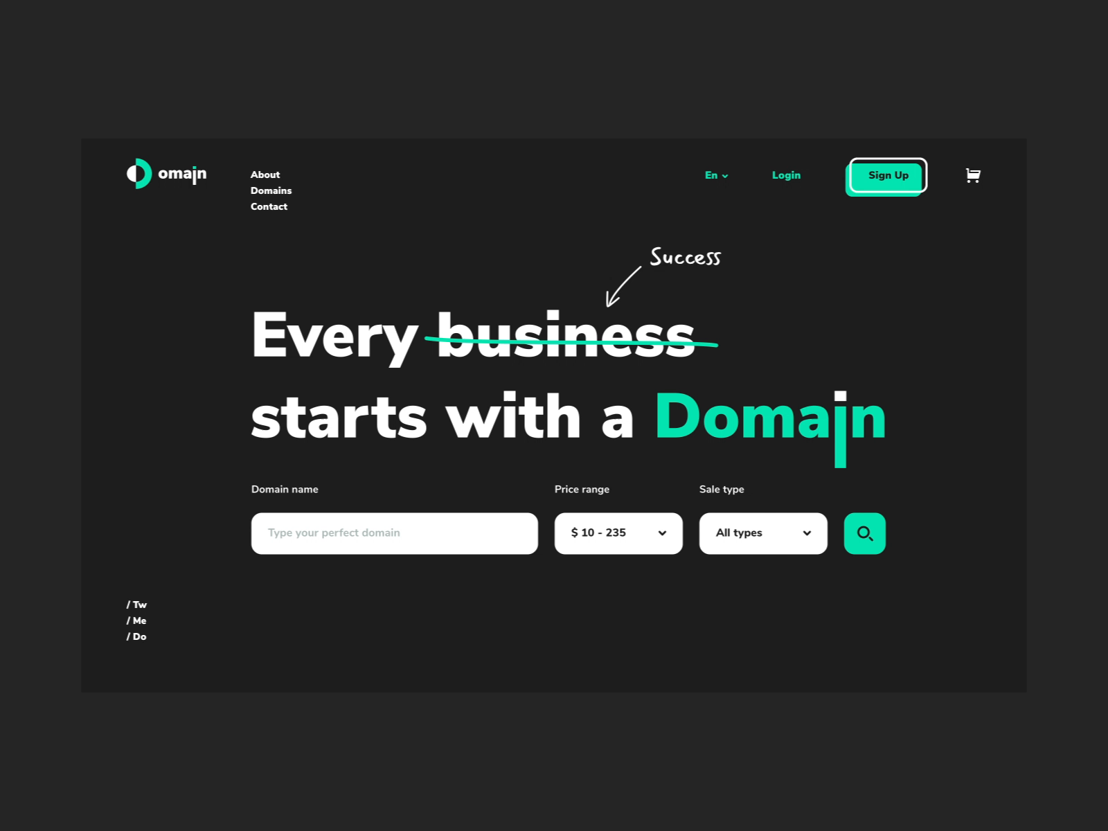 Domain Name Search Website by Cadabra Studio on Dribbble