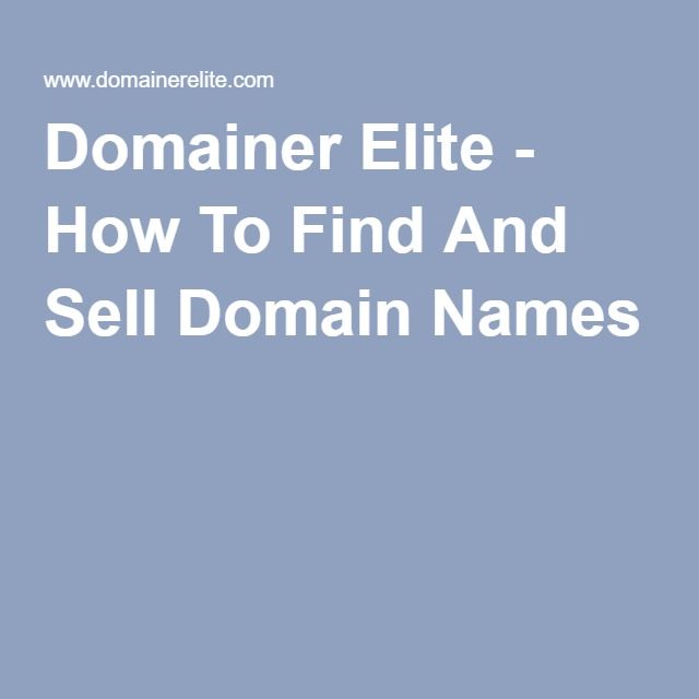 Domainer Elite
