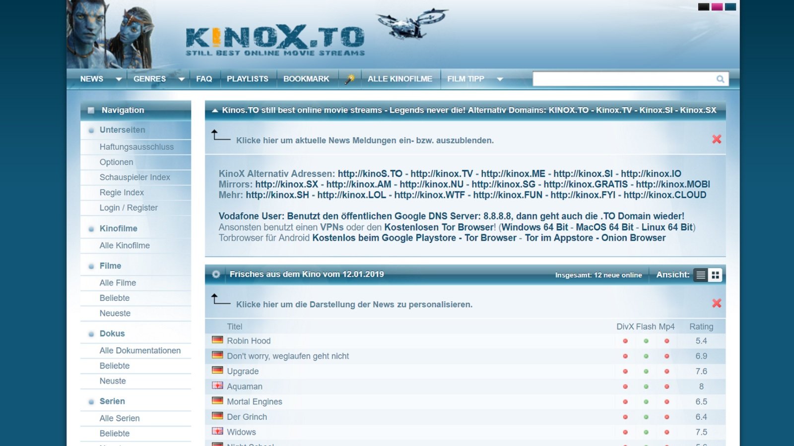 Domains of Pirate Website Kinox Put Up for Sale on eBay