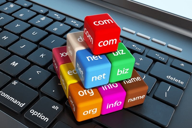 Five most common domain extensions