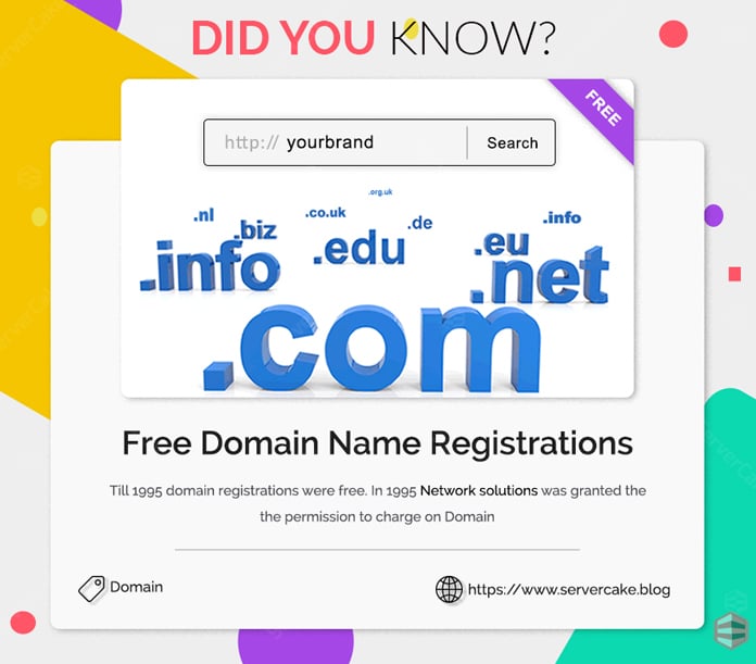 Free Domain name registrations