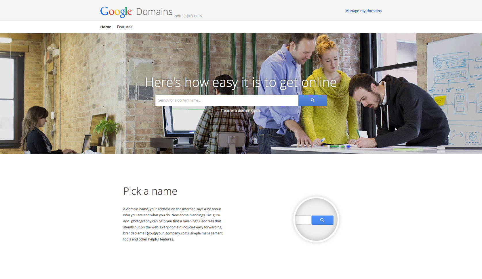 Google wants to sell domain names