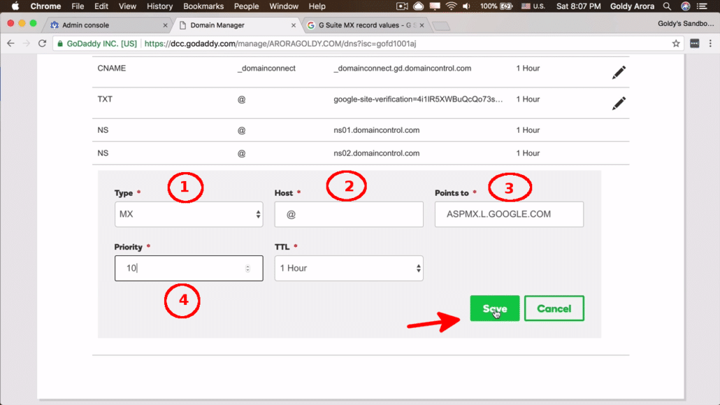 Google Workspace MX Records Setup for your Godaddy or ...