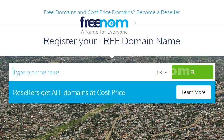 How do you register a free domain name?