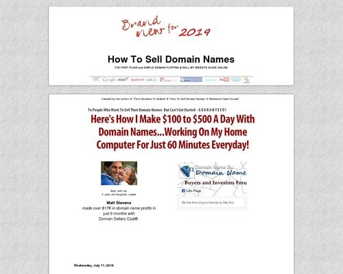 How I Sell My Domain Names.