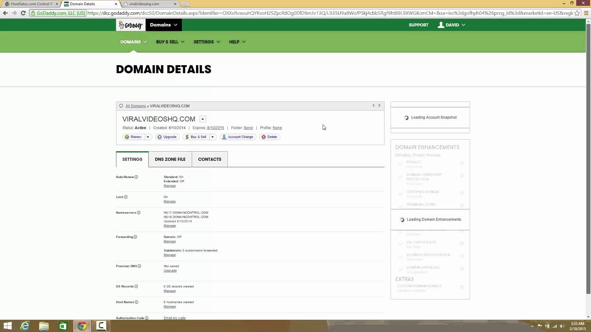 How to change Domain on Godaddy and point to web Hosting ...