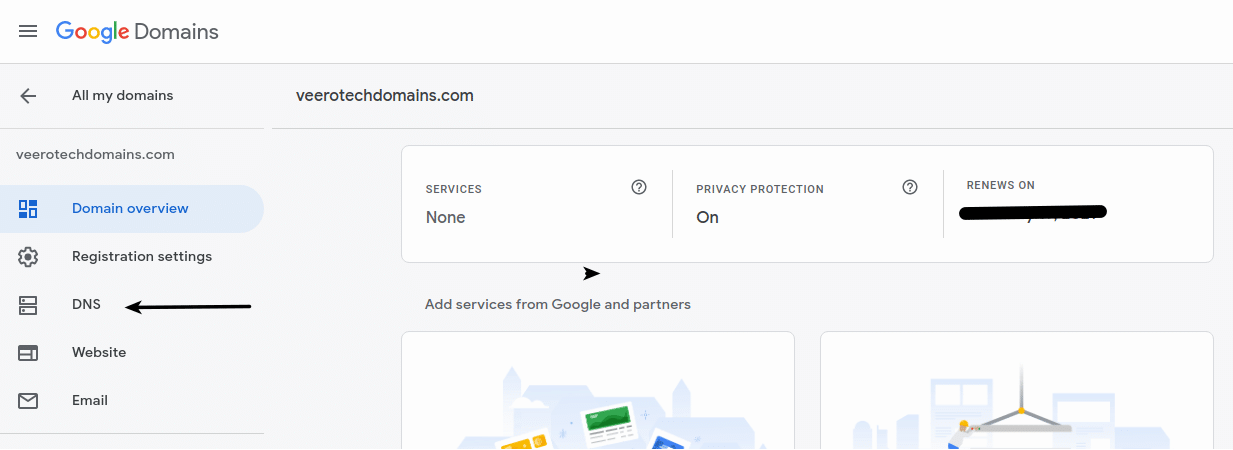 How to change nameservers at Google Domains