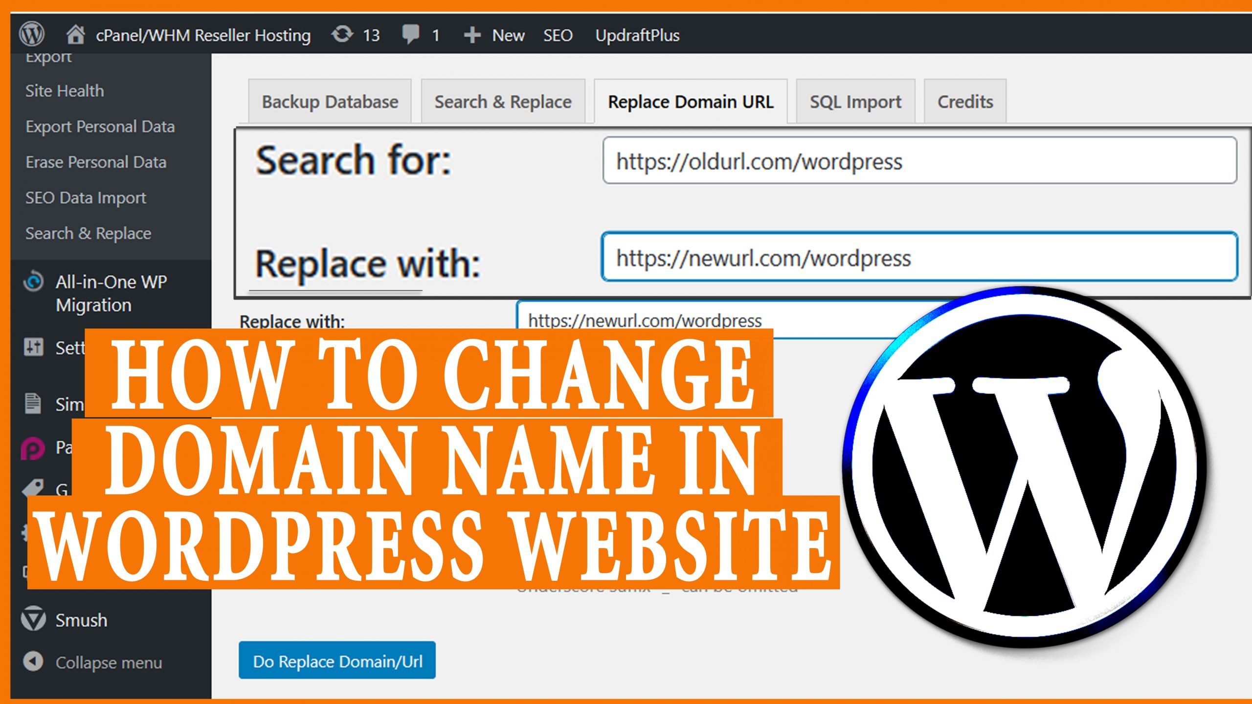 How to Change the domain name in your WordPress site? [STEP BY STEP]âï¸? ...