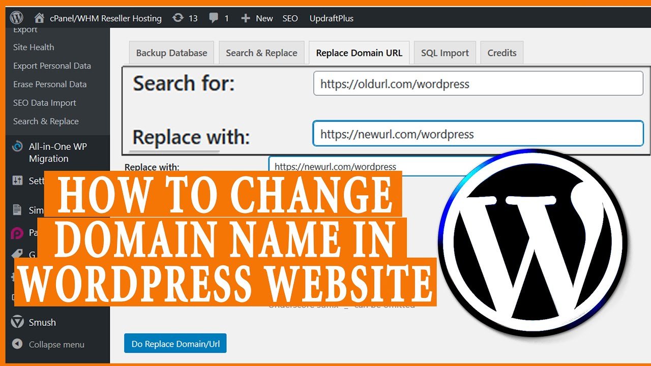 How to change the domain name in your WordPress site ...