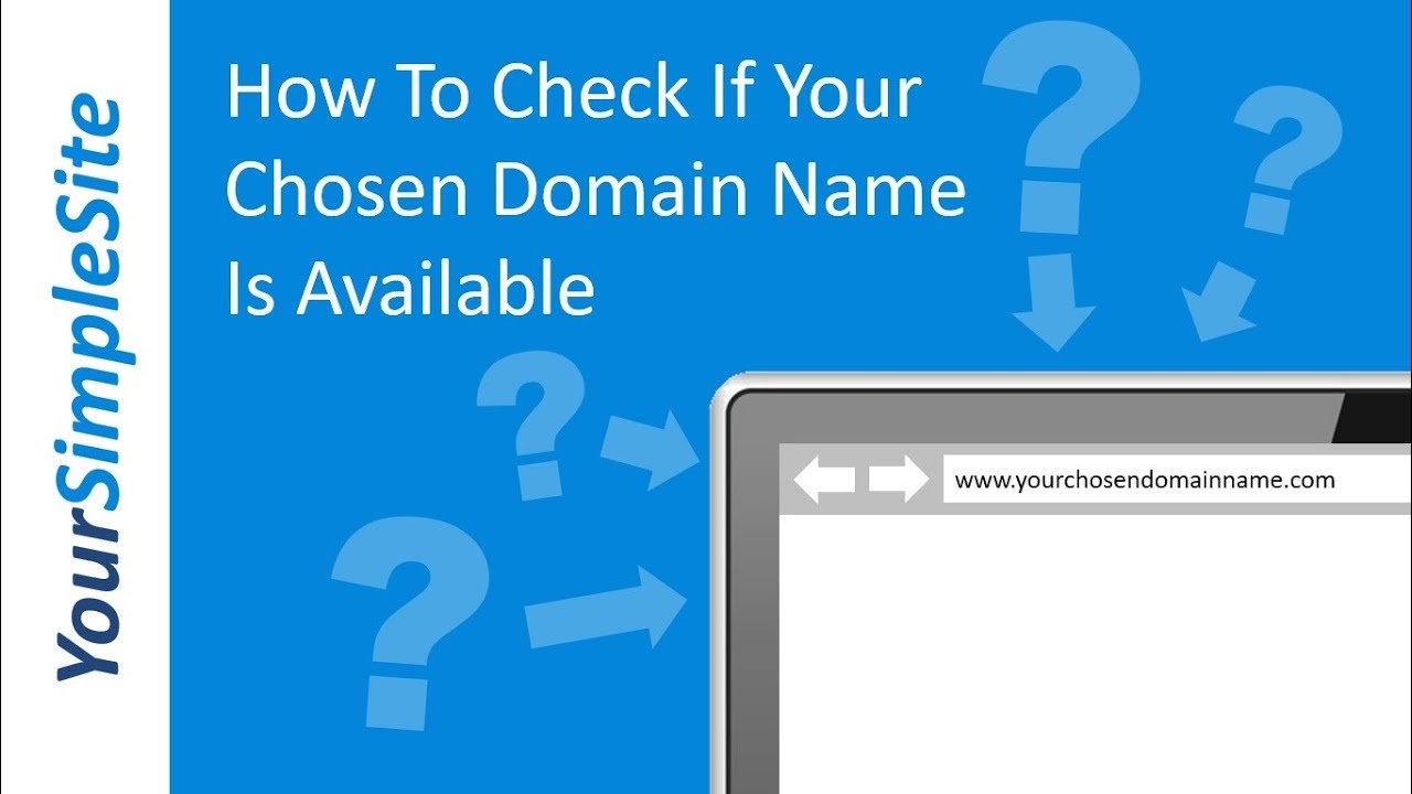 How To Check If A Domain Name Is Available