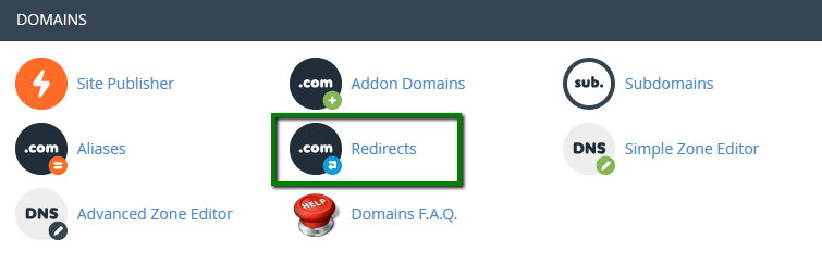 How to create a site/domain redirect in cPanel ...