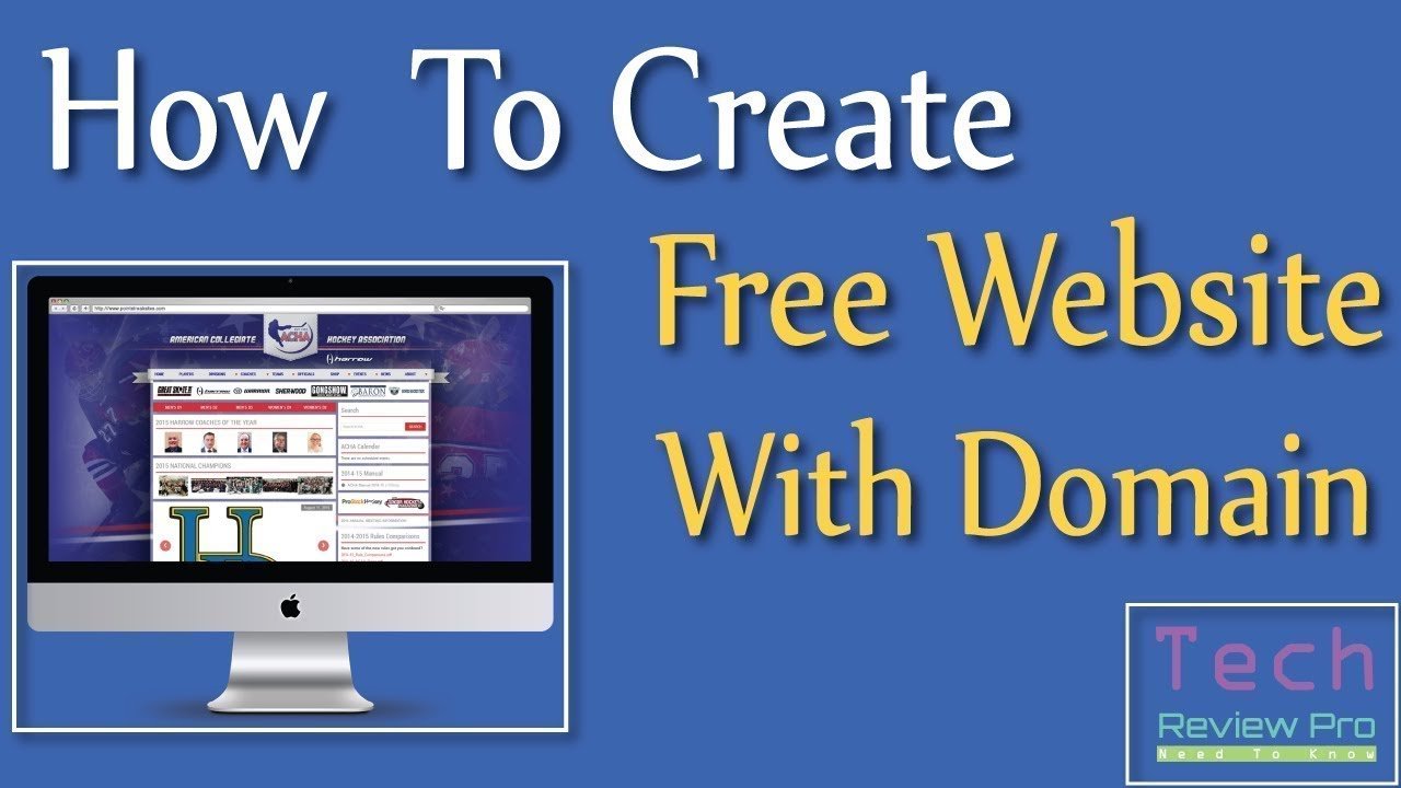 How to Create your own website Free domain