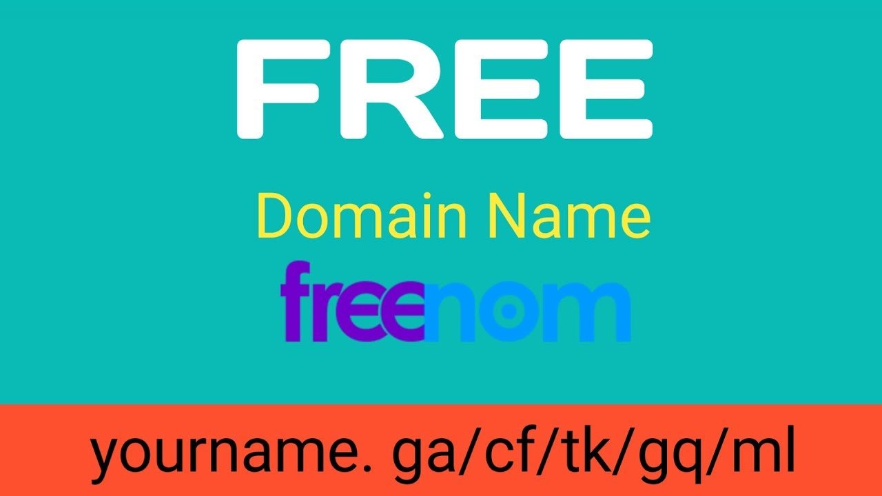How to Get 100% Free Domain Name (.tk/.ml/.ga/.cf/.gq ...