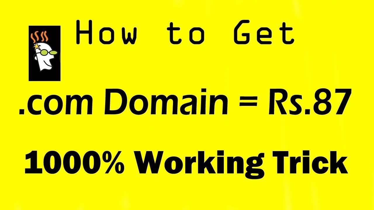 How To get cheap domain name .com in $1