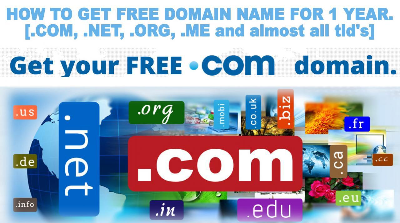 How To Get Free .Com Domain Name Without any Payment