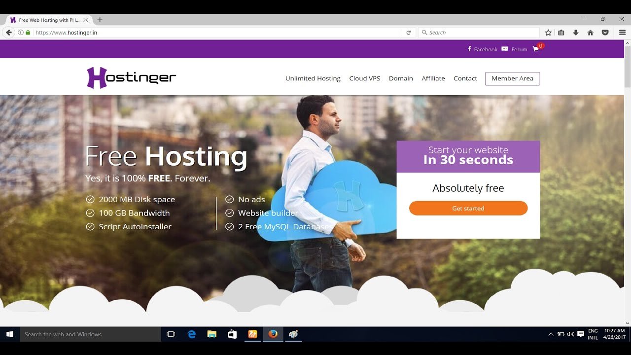 how to get free web hosting and domain names forever