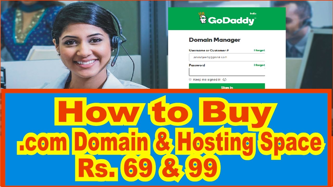 How to Purchase Hosting and domain name from godaddy with 69 &  99 ...
