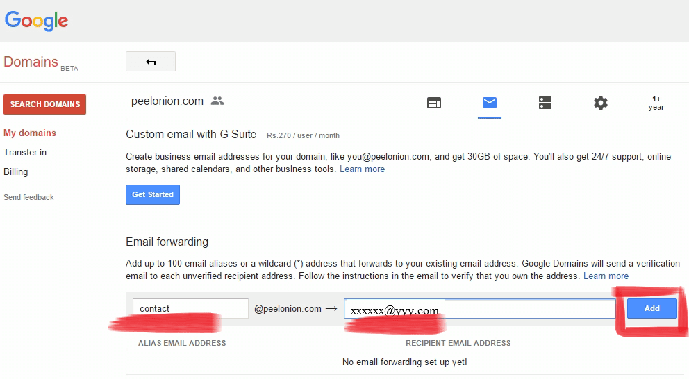 How to Redirect/ Forward Email of Website in Google ...