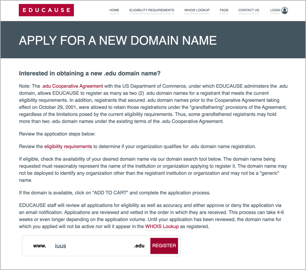 How To Register â.Eduâ? Domain Name
