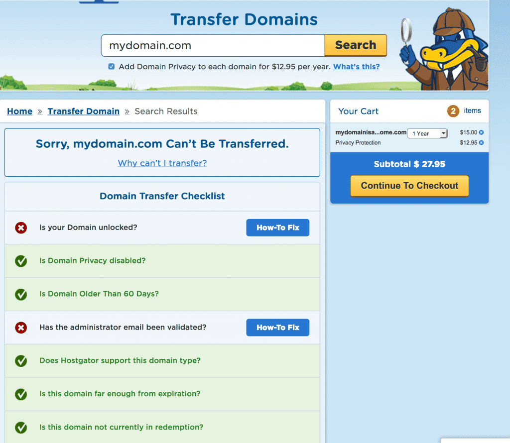 How to Register or Move Your Domain Name with HostGator