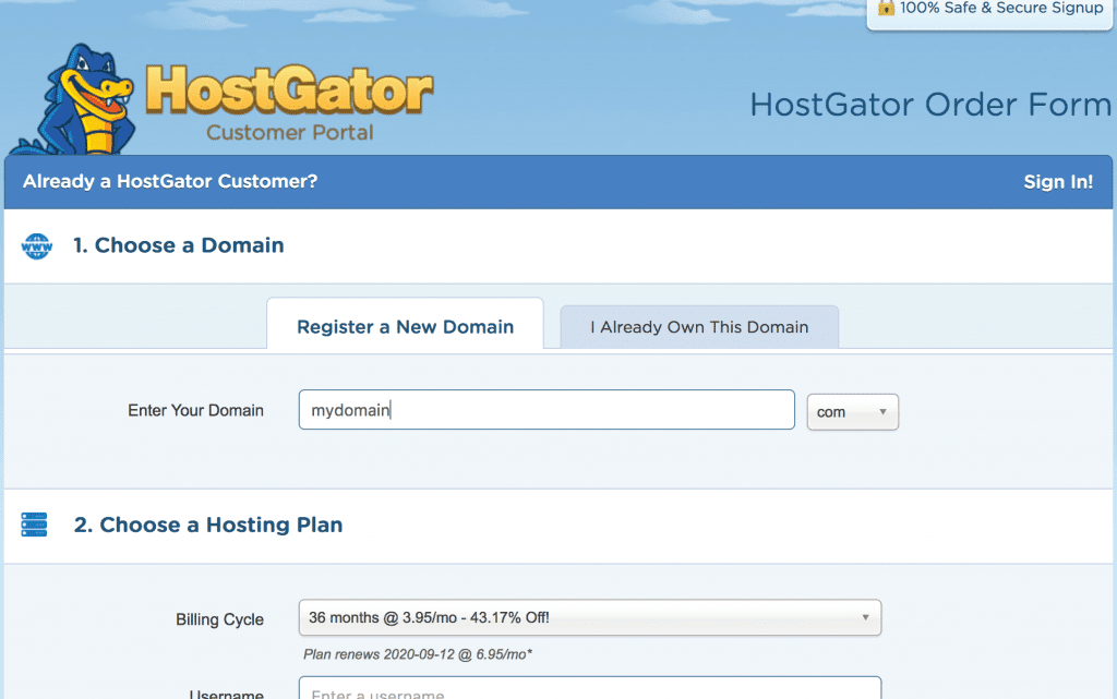 How to Register or Move Your Domain Name with HostGator ...