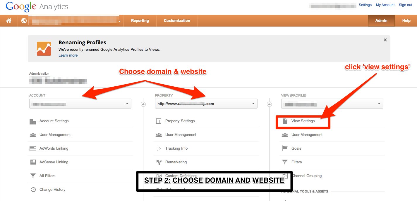 How to remove a Website from Google Analytics