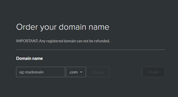 How to reserve a domain name with Mailify?