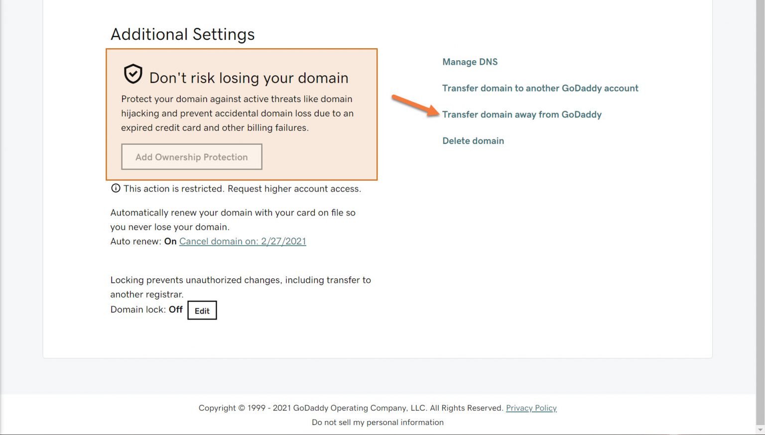 How To Transfer A Domain From GoDaddy