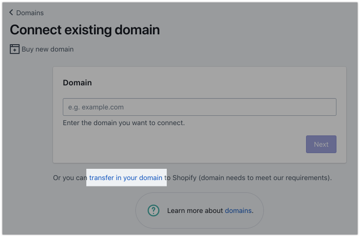 How to Transfer Domain To Shopify in 3 Steps [2021 Updated]