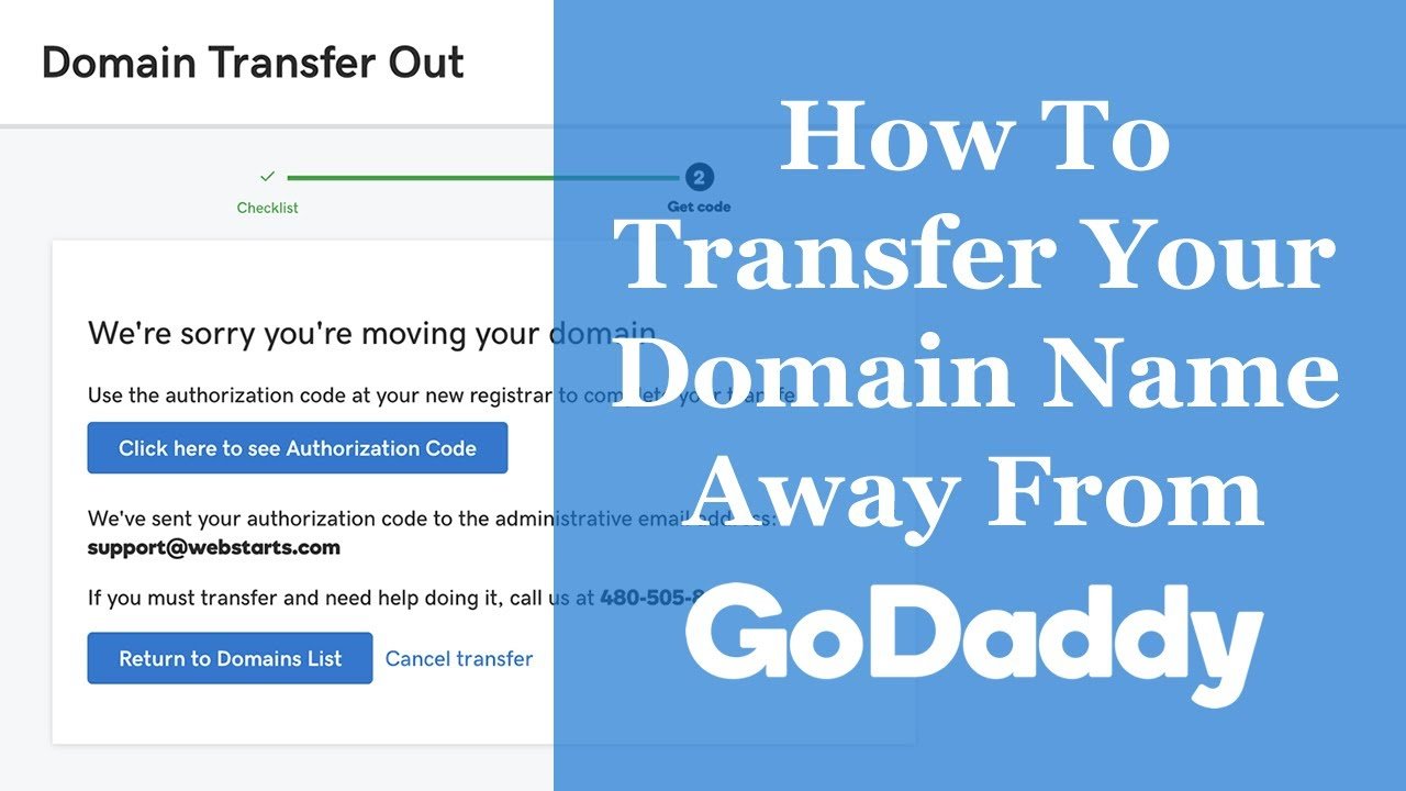 How To Transfer Your Domain Name Away From GoDaddy