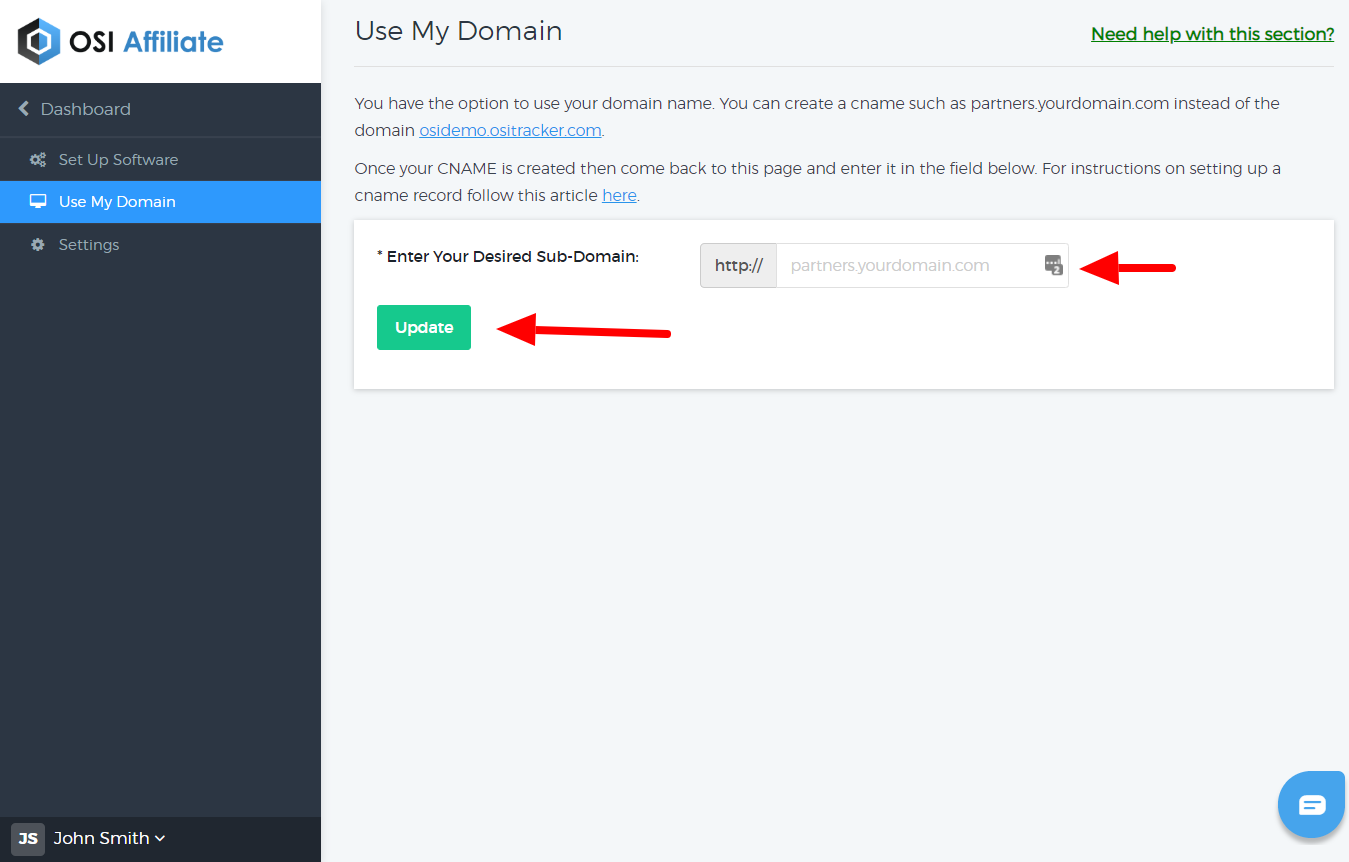 How to use your own domain with Wix : OSI Affiliate Software