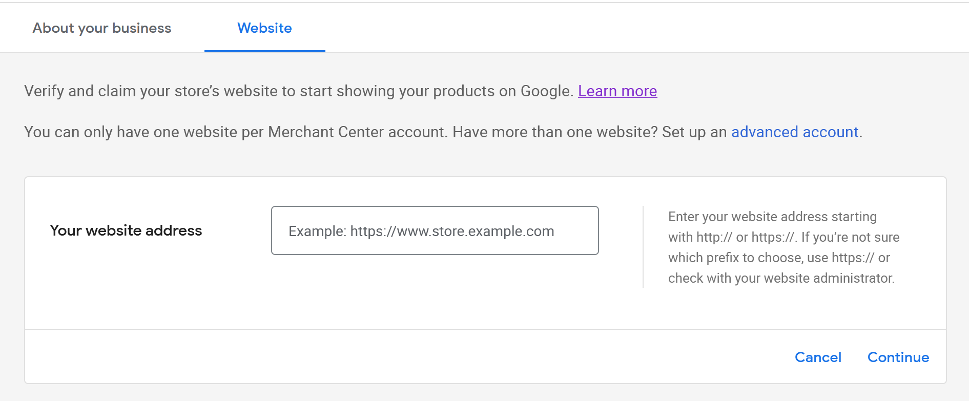 How to verify your own domain with Google Merchant Center