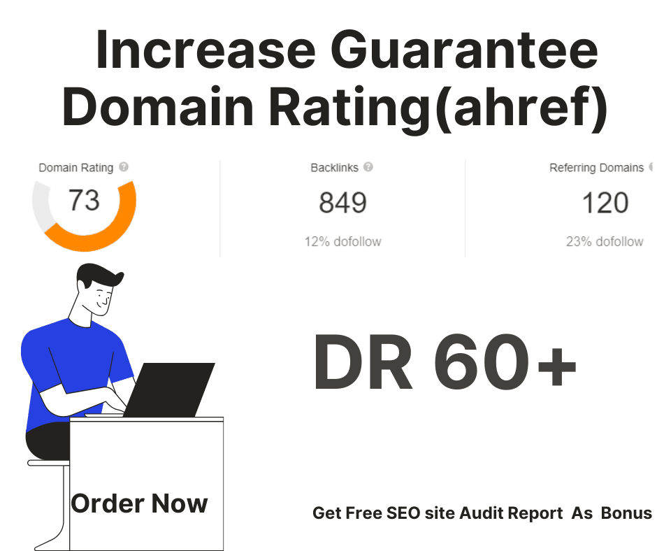 Increase Domain Rating ahref upto 40 for $50