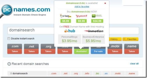 Instant Domain Name Search Engine  iBlogzone.com ...